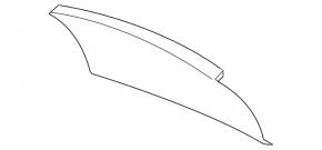 Upper trunk door trim VW Beetle 12-19 black, scratch
