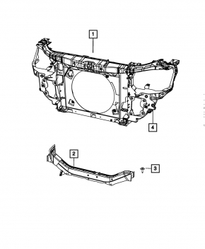 TV lower bar Dodge Journey 11-20