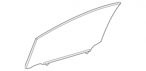 Front right door glass for Toyota Prius 50 16-22