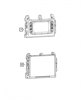 Monitor, display, navigation Dodge Durango 14-17 8.4" for satellite radio