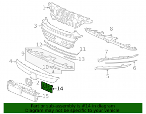 Honda Accord 21-22 Front Bumper License Plate