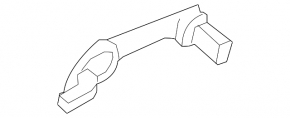 Honda Accord 13-17 keyless outer front right door handle