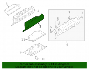 Glove box, glove compartment Mitsubishi Eclipse Cross 18-20