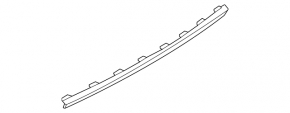 Rear bumper center molding for Audi Q5 80A 21-24 chrome