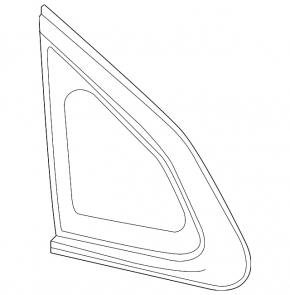 Fixed glass rear right window for Chevrolet Malibu 16-25