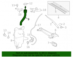 Toyota Rav4 13-18 Windscreen Washer Reservoir Neck Without Lid
