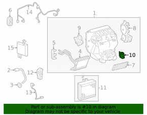 Actuator motor heater drive Toyota Avalon 13-18