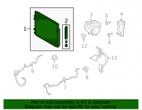 Lexus RX400h 06-09 air conditioner condenser radiator