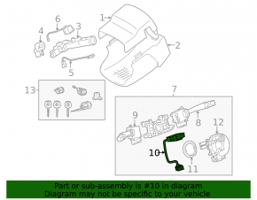 Steering Angle Sensor Toyota Solara 3.3 04-06