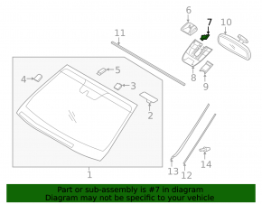 Rain sensor for Hyundai Palisade 20-22