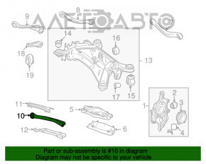 Trailing arm rear left lower Mercedes W213 E 17-23