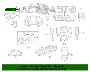 Mercedes GLC 16-19 Front Panel Button Block for Projection