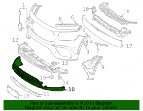 Mercedes X247 GLB 20-23 front bumper lip