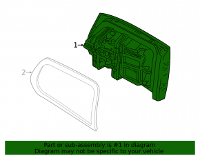 Light inside trunk door right Mercedes GLC 16-19 LED
