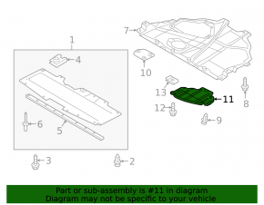 Rear engine protection hatch Mazda 3 19- Japan built
