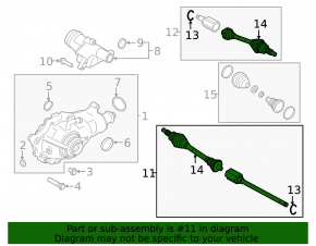 Front right axle drive for Land Rover Range Rover Velar 18-26