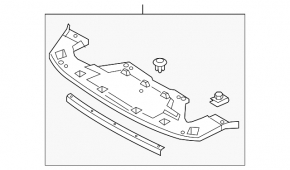 Mazda CX-9 16-23 front bumper protection, broken fastening