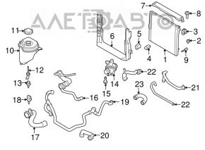 Radiator bracket left BMW X5 E70 07-13