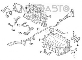 ECU block engine computer Nissan Leaf 11-12