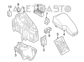Nissan Murano z51 09-10 underhood fuse box