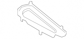 Right windshield wiper grille drain for Volvo XC90 16-22