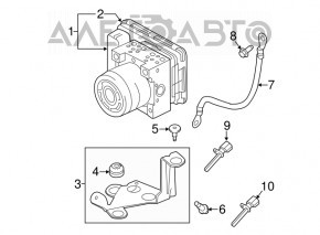 ABS Bracket ABS Volvo XC90 16-22