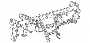 Chevrolet Cruze 16- under-torpedo reinforcement pipe