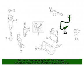 Crankshaft Position Sensor Kia Soul 14-16 1.6