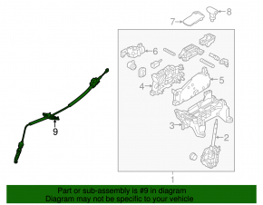 Gearbox cable Hyundai Elantra AD 17-19 2.0 automatic transmission