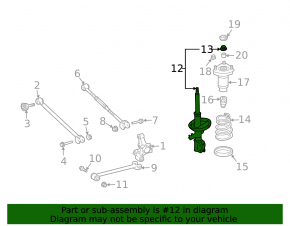 Shock absorber rear right Toyota Solara 2.4 04-08