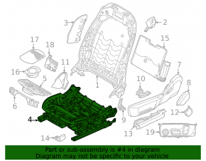 Passenger seat BMW X3 G01 18-21 with airbag, mechanical, leather black