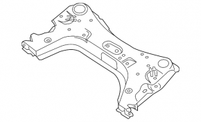 Front subframe Nissan Sentra 15-19