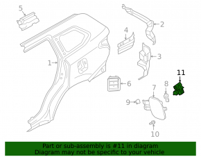 Mitsubishi Outlander 18-22 PHEV Fuel Door Lock