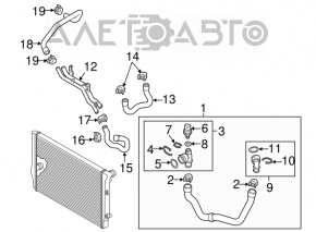 Cooling pipe lower VW Beetle 12-19 1.8T GATES