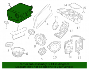 Radio tape recorder BMW i3 14-18
