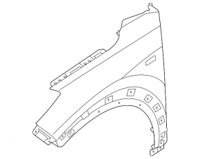 Front right wing Hyundai Tucson 16-21