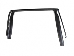 Upper rear left door molding Jeep Cherokee KL 14-22 matte, with glass seal