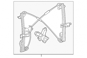 Window lifter for tailgate Toyota Sequoia 08-16