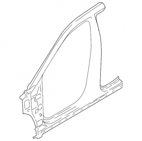 Central left body pillar Hyundai Kona 18-23 on the body