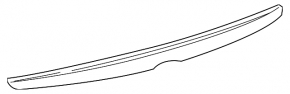 Trunk lid spoiler Lexus GS300 GS350 GS430 GS450h 06-11 broken mount
