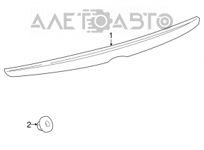 Trunk lid spoiler Lexus GS300 GS350 GS430 GS450h 06-11 broken mount