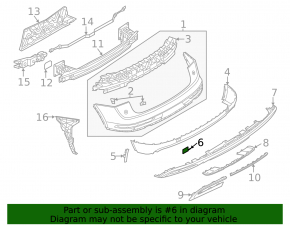 Rear bumper tow hook plug left Audi Q5 80A 21- OEM