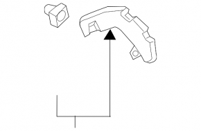 Left rear bumper mount for Hyundai Kona 22-23