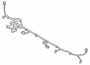 Wiring rear bumper Hyundai Kona 18-21 AWD for keyless and parking sensors