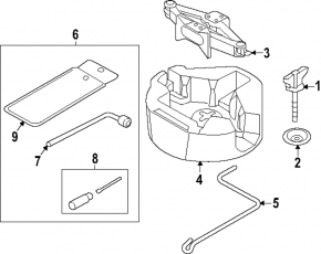 Foam plastic for tools Subaru Forester 25-26