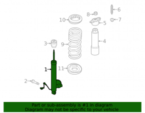 Lincoln MKC 15-19 rear left electric shock absorber