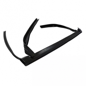 Upper rear left door molding for Ford Edge 15-24 matte with glass seal