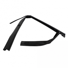 Upper rear left door molding for Ford Edge 15-24 matte with glass seal