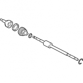 Drive axle shaft front right Ford Ecosport 18-21 1.0T
