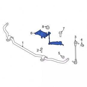 Front body tilt sensor Ford Mustang Mach-E 21-23 under performance